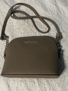 Steve Madden Taupe Crossbody Bag with Chain Strap